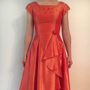 Orange prom dress in perfect condition